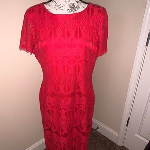 Beautiful red lace dress